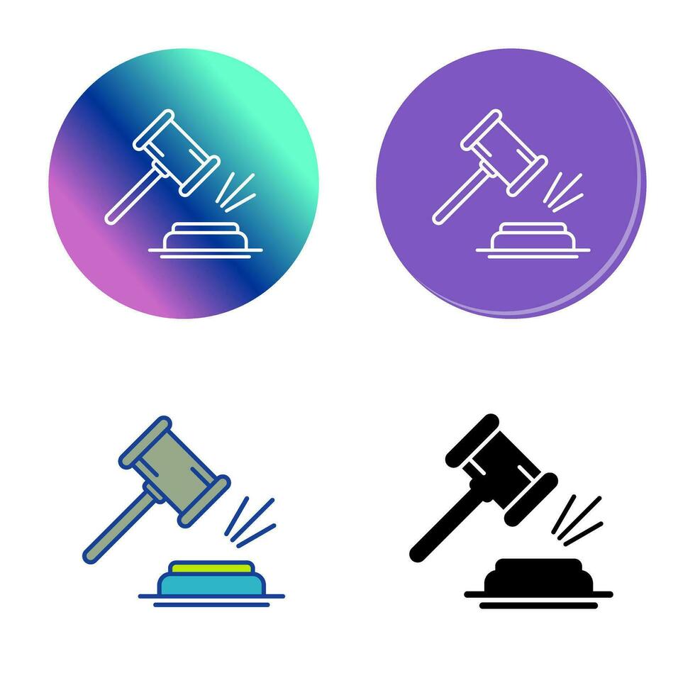 Gavel Vector Icon