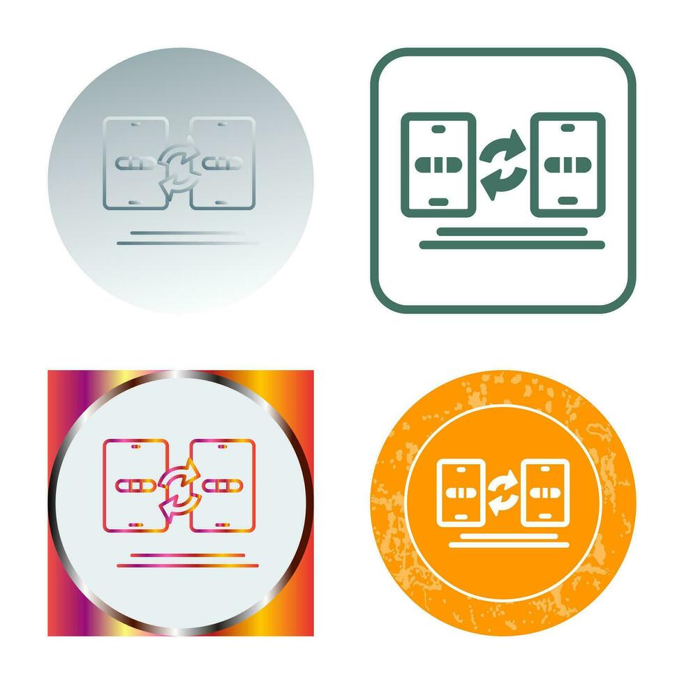 icono de vector de transferencia de datos