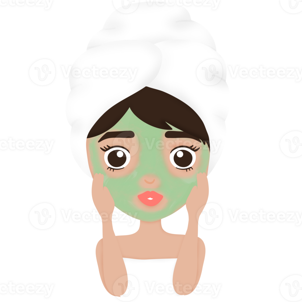 Skincare, Facial Mask, Woman, Selflove png