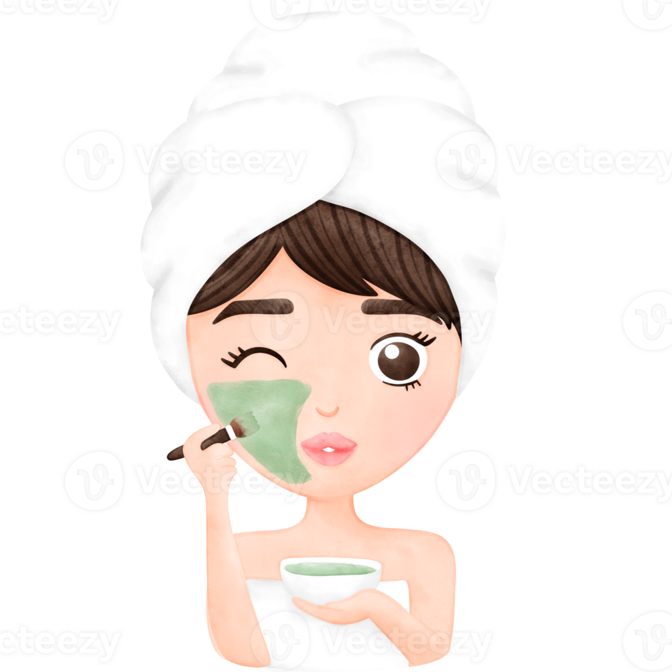 Skincare, Facial Mask, Woman, Selflove png