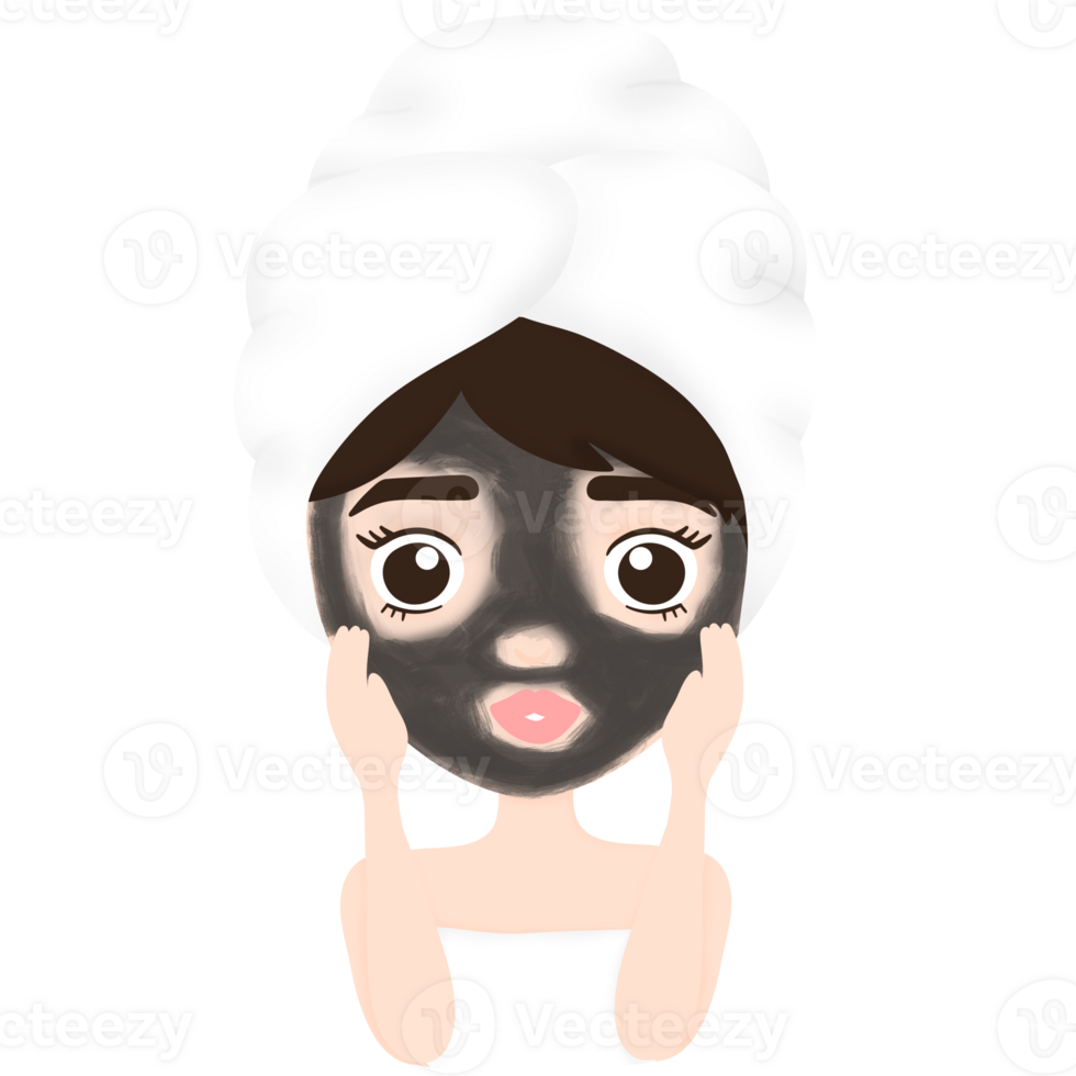 Skincare, Facial Mask, Woman, Selflove png