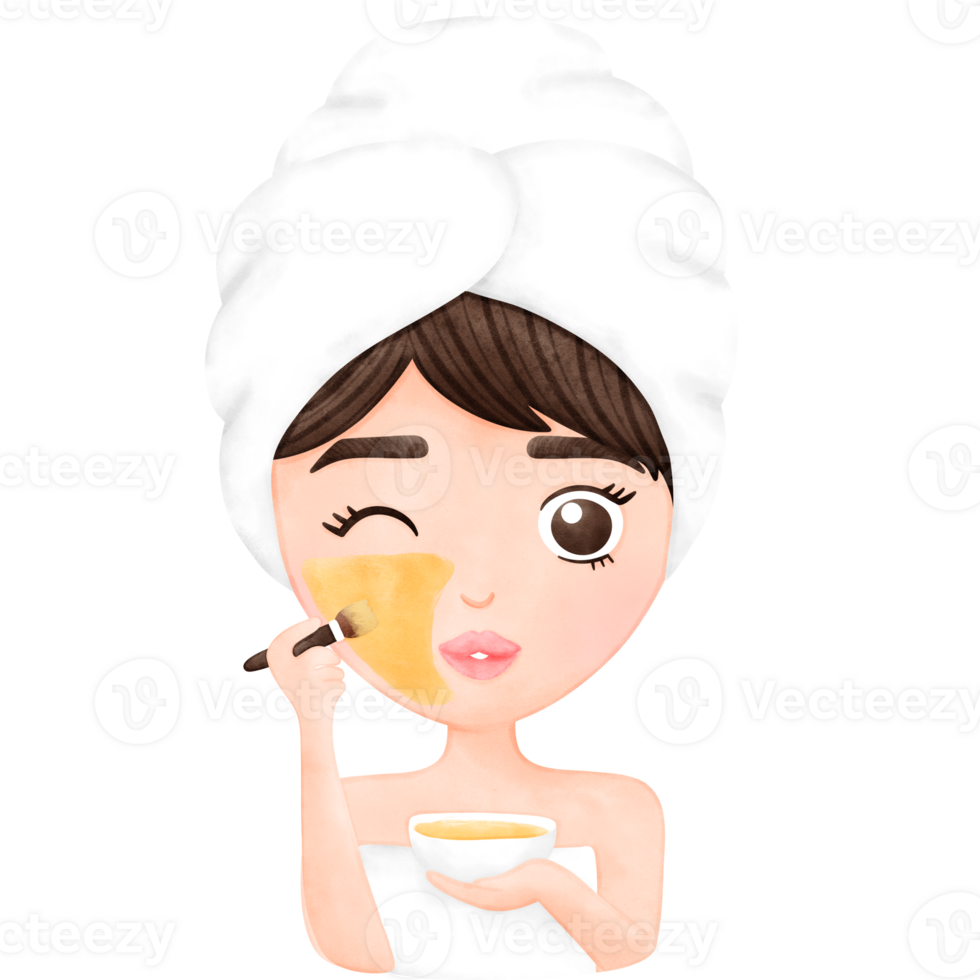 Skincare, Facial Mask, Woman, Selflove png