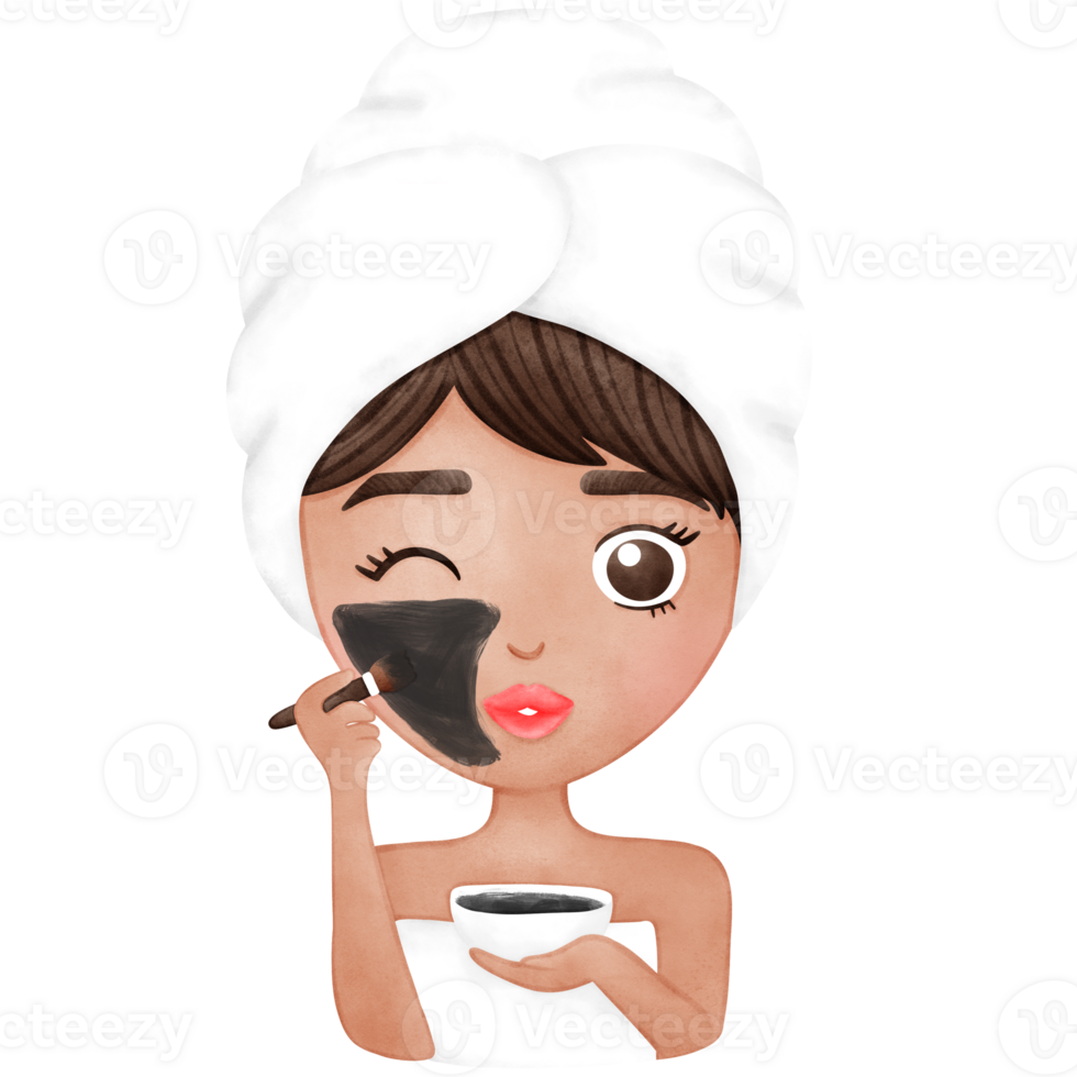 Skincare, Facial Mask, Woman, Selflove png