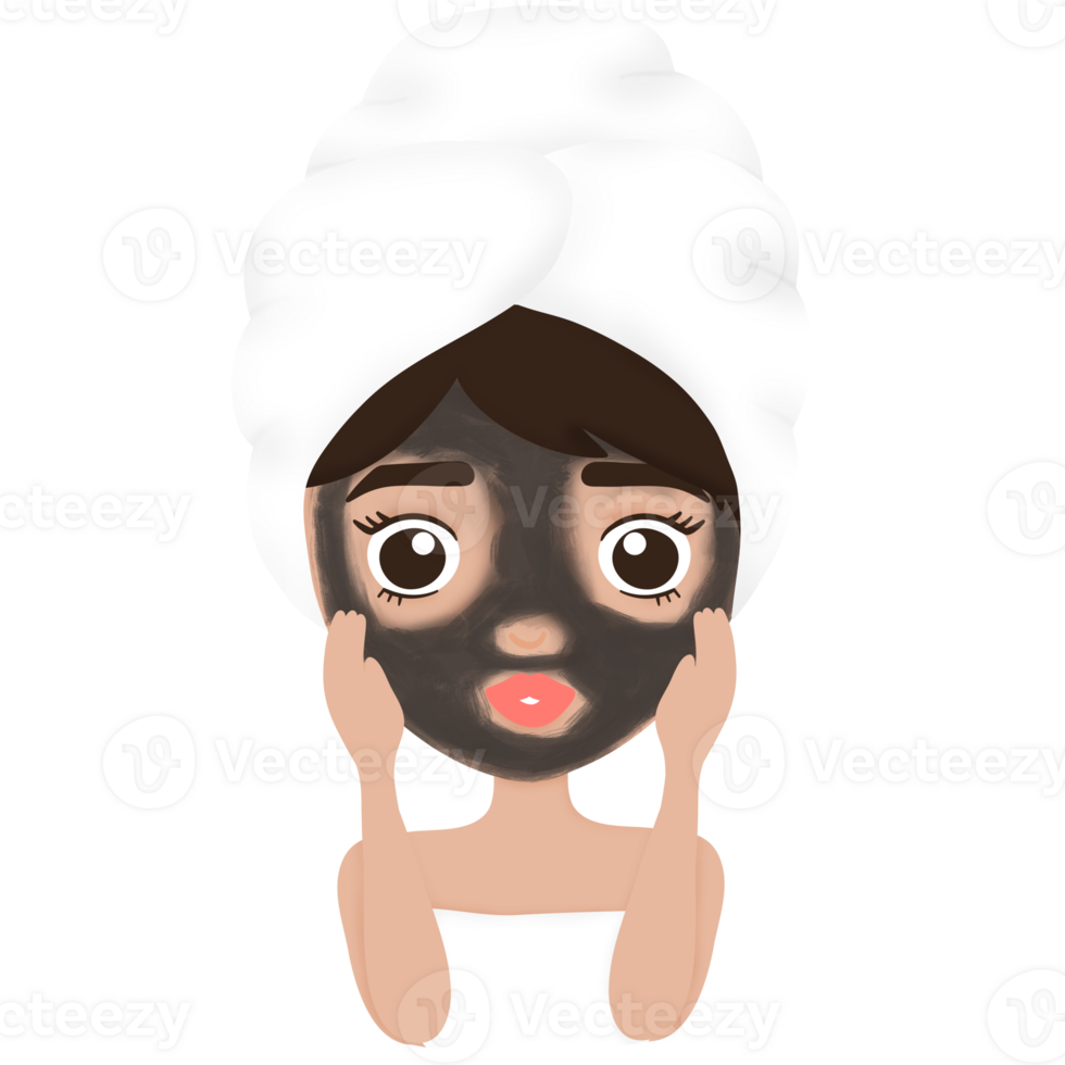 Skincare, Facial Mask, Woman, Selflove png
