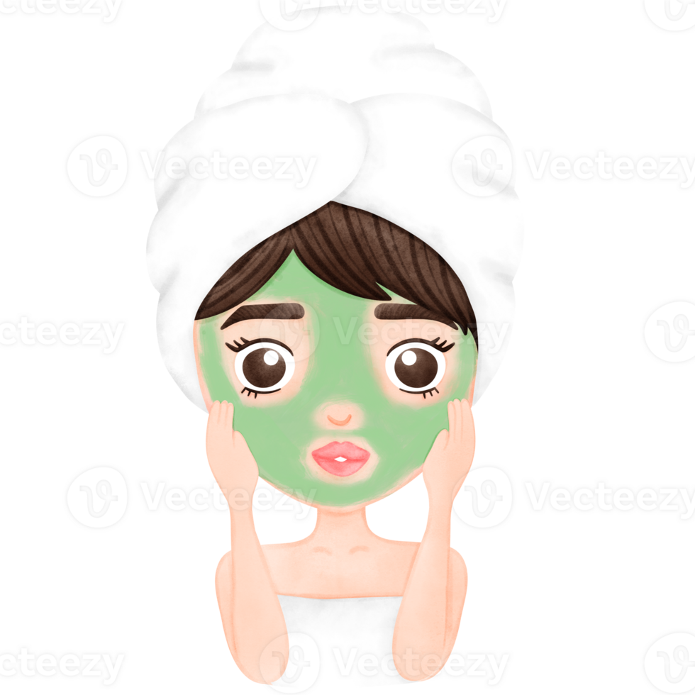 Skincare, Facial Mask, Woman, Selflove png
