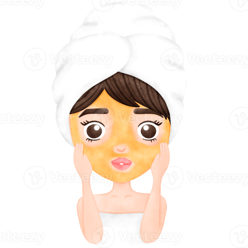 Skincare, Facial Mask, Woman, Selflove png
