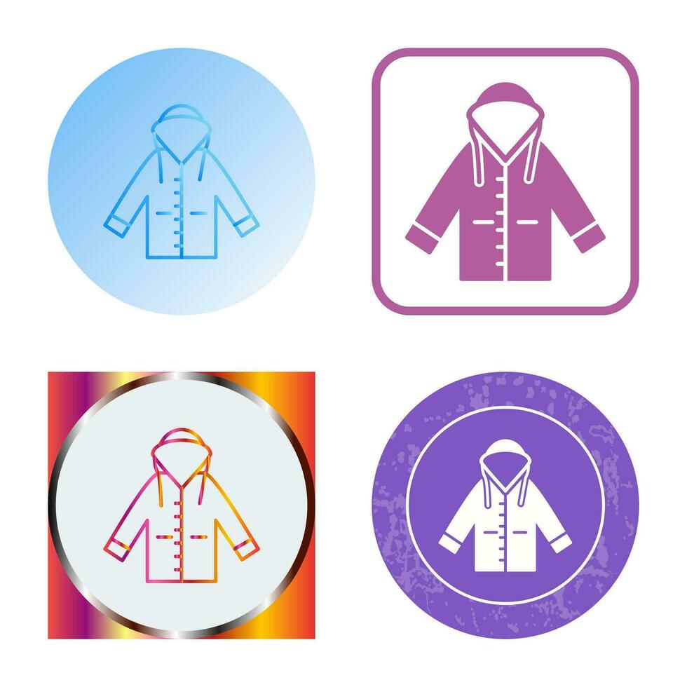 Raincoat Vector Icon