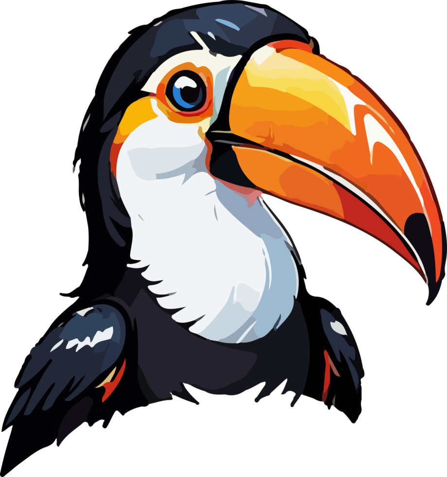 Toucan Head Mascot Image AI Generative png