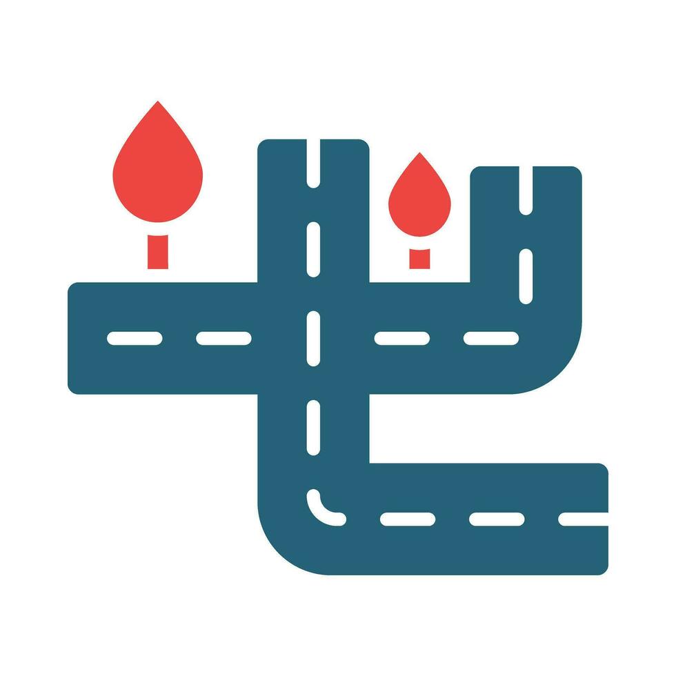 Street Vector Glyph Two Color Icon For Personal And Commercial Use.