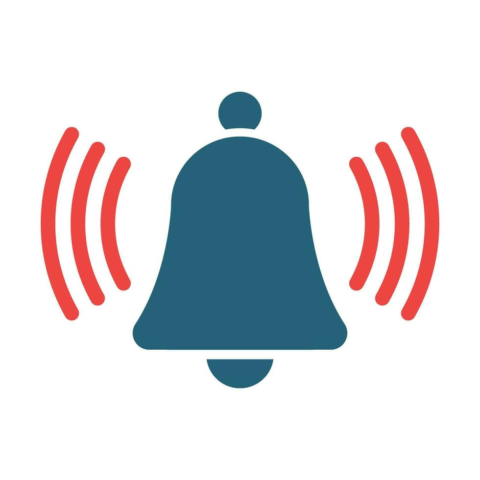 Alarm Vector Glyph Two Color Icon For Personal And Commercial Use.