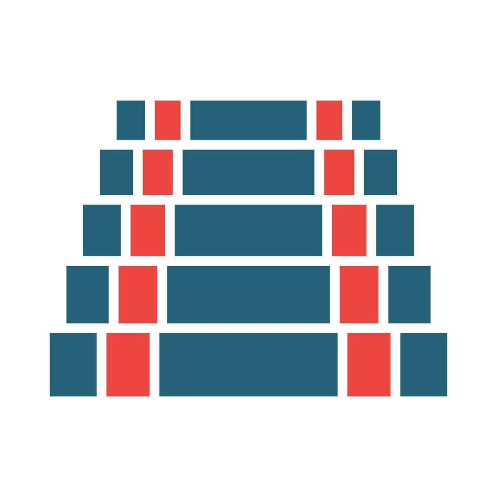 Stairs Vector Glyph Two Color Icon For Personal And Commercial Use.