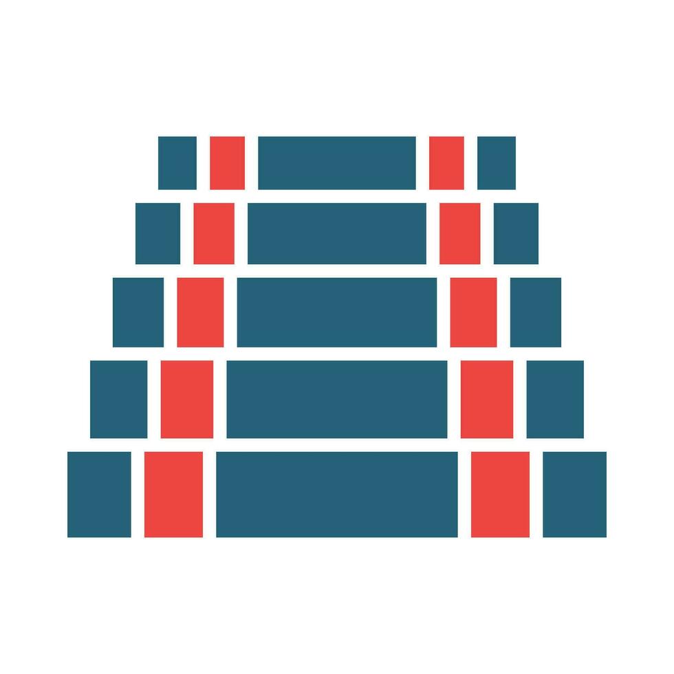 Stairs Vector Glyph Two Color Icon For Personal And Commercial Use.