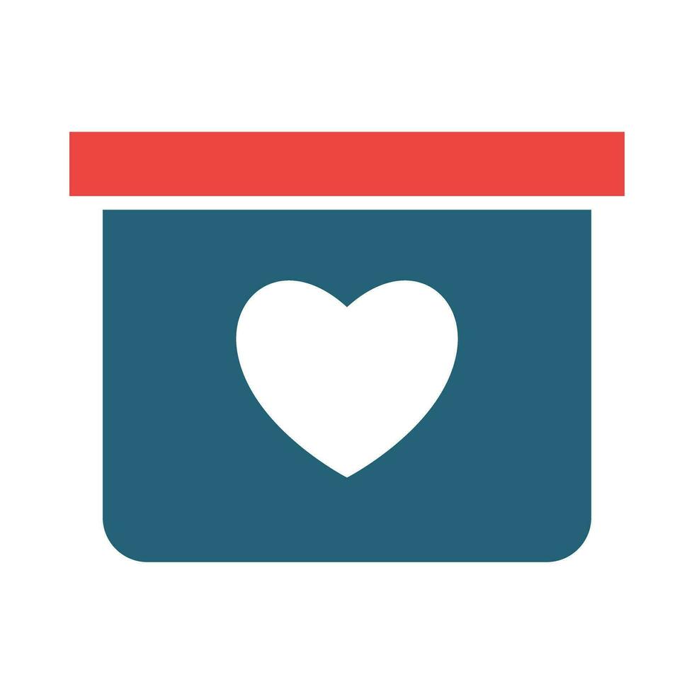 Box Vector Glyph Two Color Icon For Personal And Commercial Use.