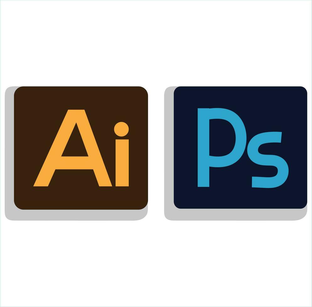 adobe ilustrador y adobe Photoshop software logo vector