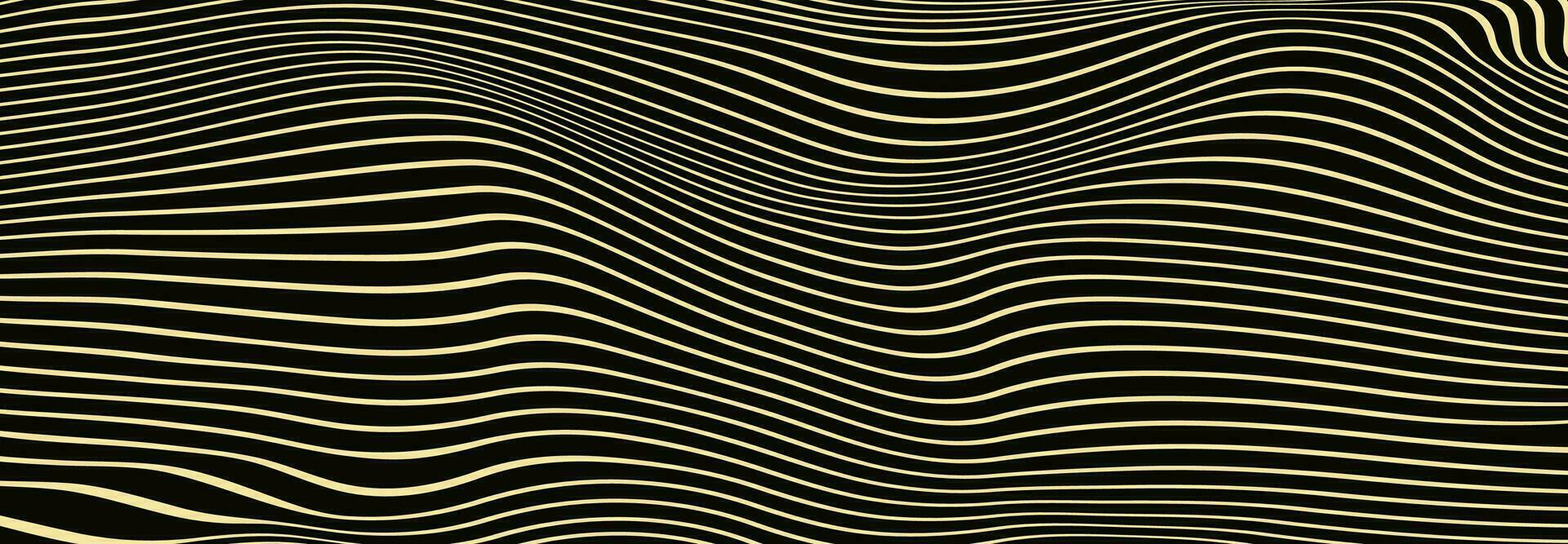 Abstract growth rings of a tree.Line design of a wooden stump. vector