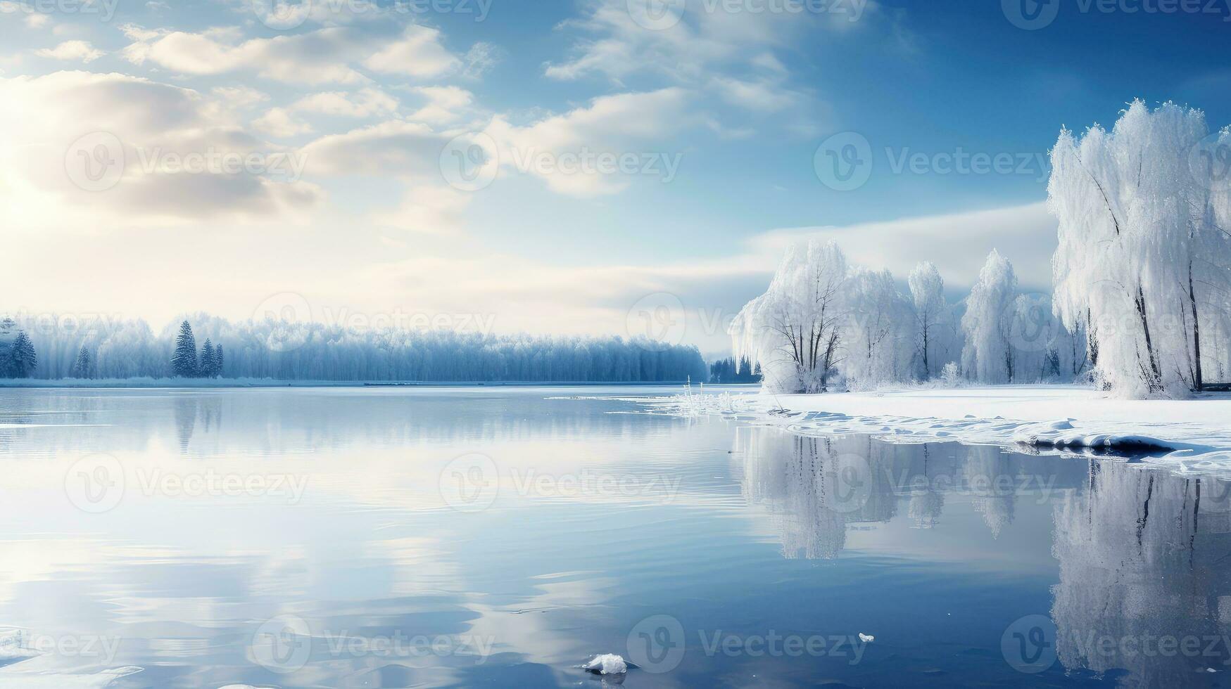AI generated abstract fresh bokeh texture tranquil ai generated photo