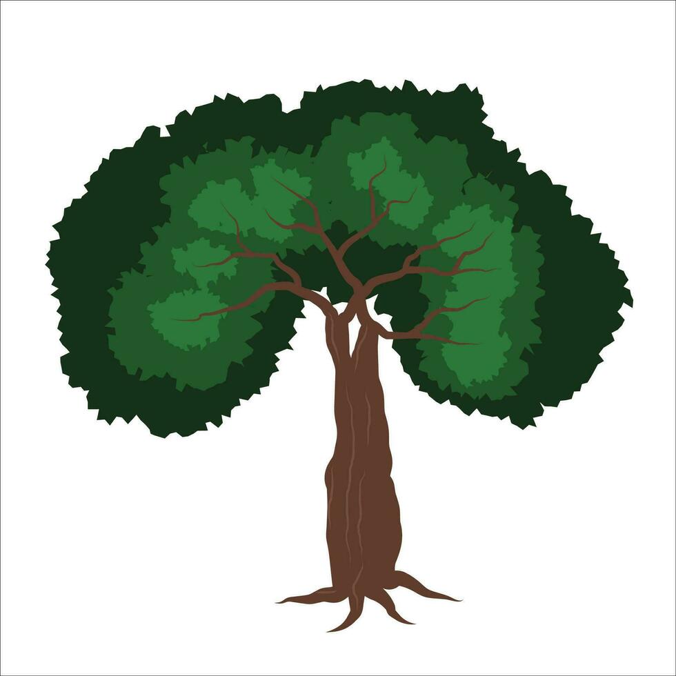 Tree drawign stock vector illustration