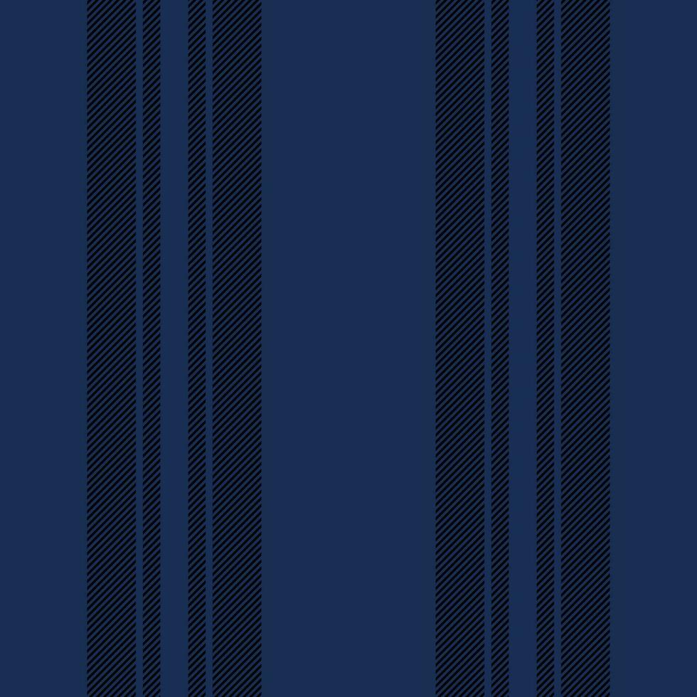 Vertical lines stripe pattern in blue. Vector stripes background fabric texture. Geometric striped line seamless abstract design.