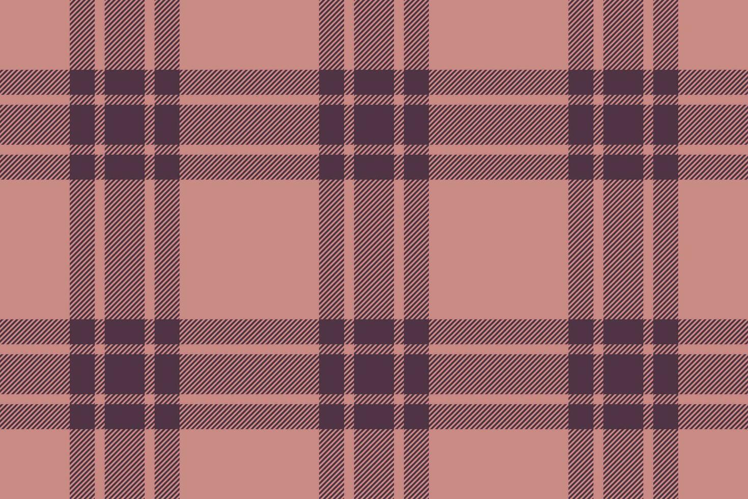 Plaid background, check seamless pattern in pink. Vector fabric texture for textile print, wrapping paper, gift card or wallpaper.