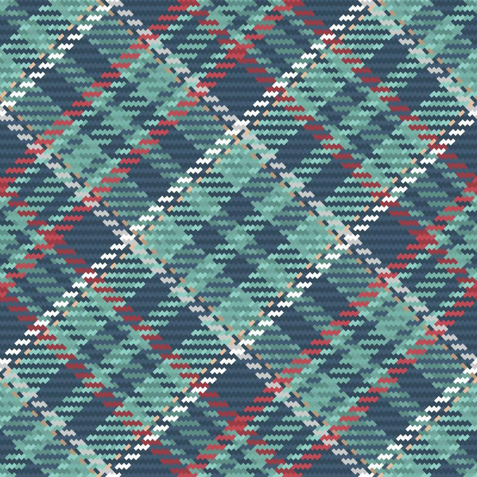 Seamless pattern of scottish tartan plaid. Repeatable background with check fabric texture. Vector backdrop striped textile print.