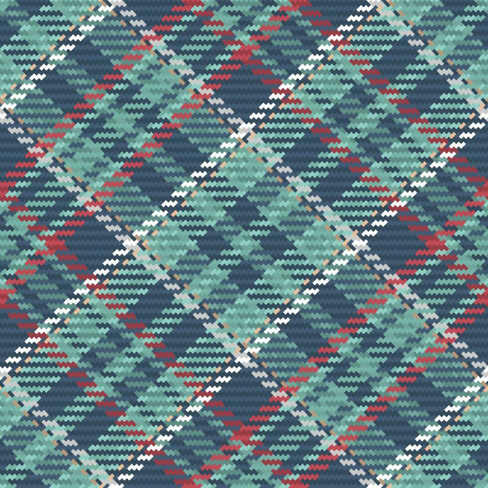 Seamless pattern of scottish tartan plaid. Repeatable background with check fabric texture. Vector backdrop striped textile print.