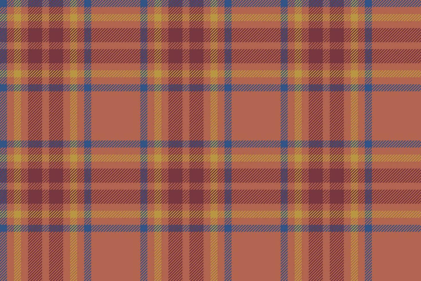 Plaid background, check seamless pattern in red. Vector fabric texture for textile print, wrapping paper, gift card or wallpaper.