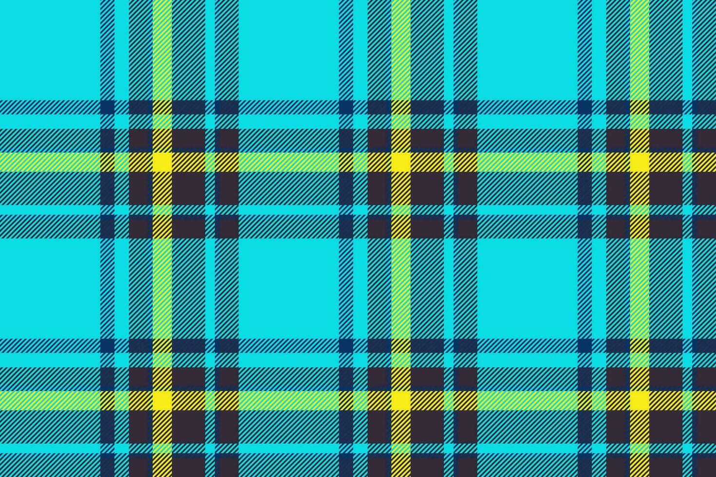 Plaid background, check seamless pattern in blue. Vector fabric texture for textile print, wrapping paper, gift card or wallpaper.