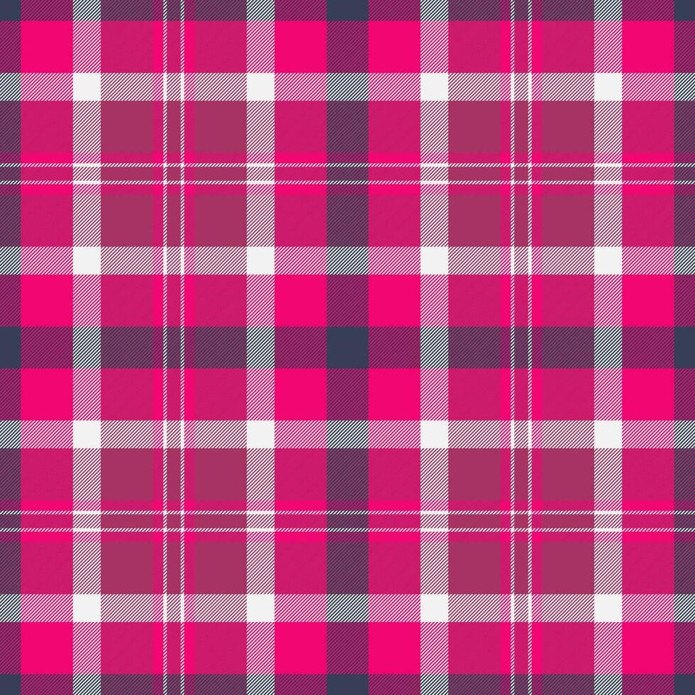 Texture plaid fabric of seamless check pattern with a textile background vector tartan.