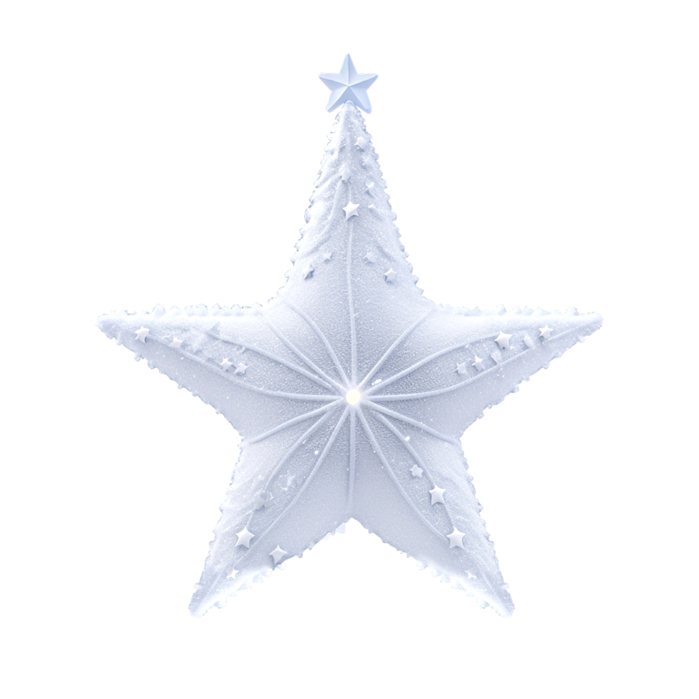 Merry Christmas Snowstar AI Generative png
