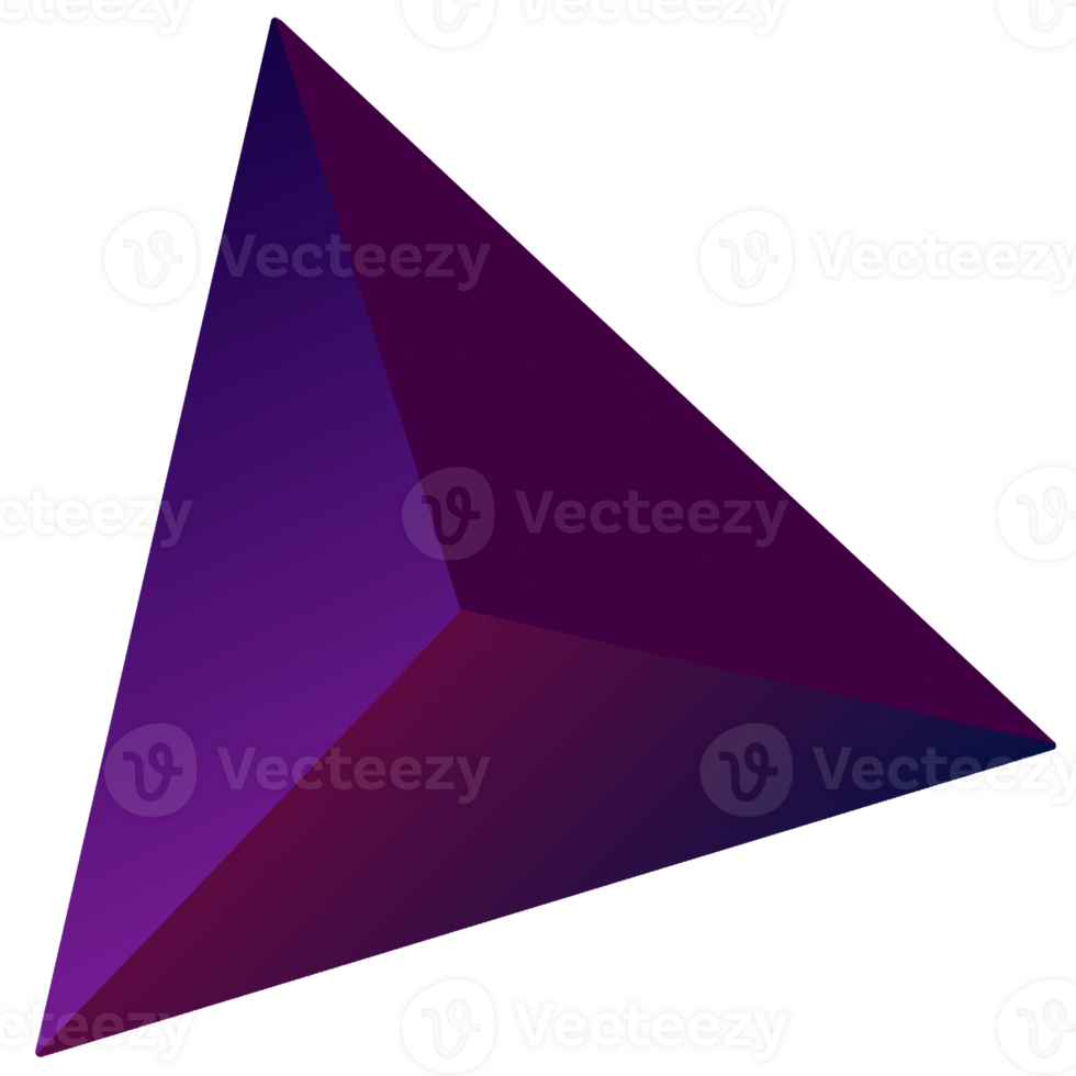 a purple and blue triangle on a transparent background png