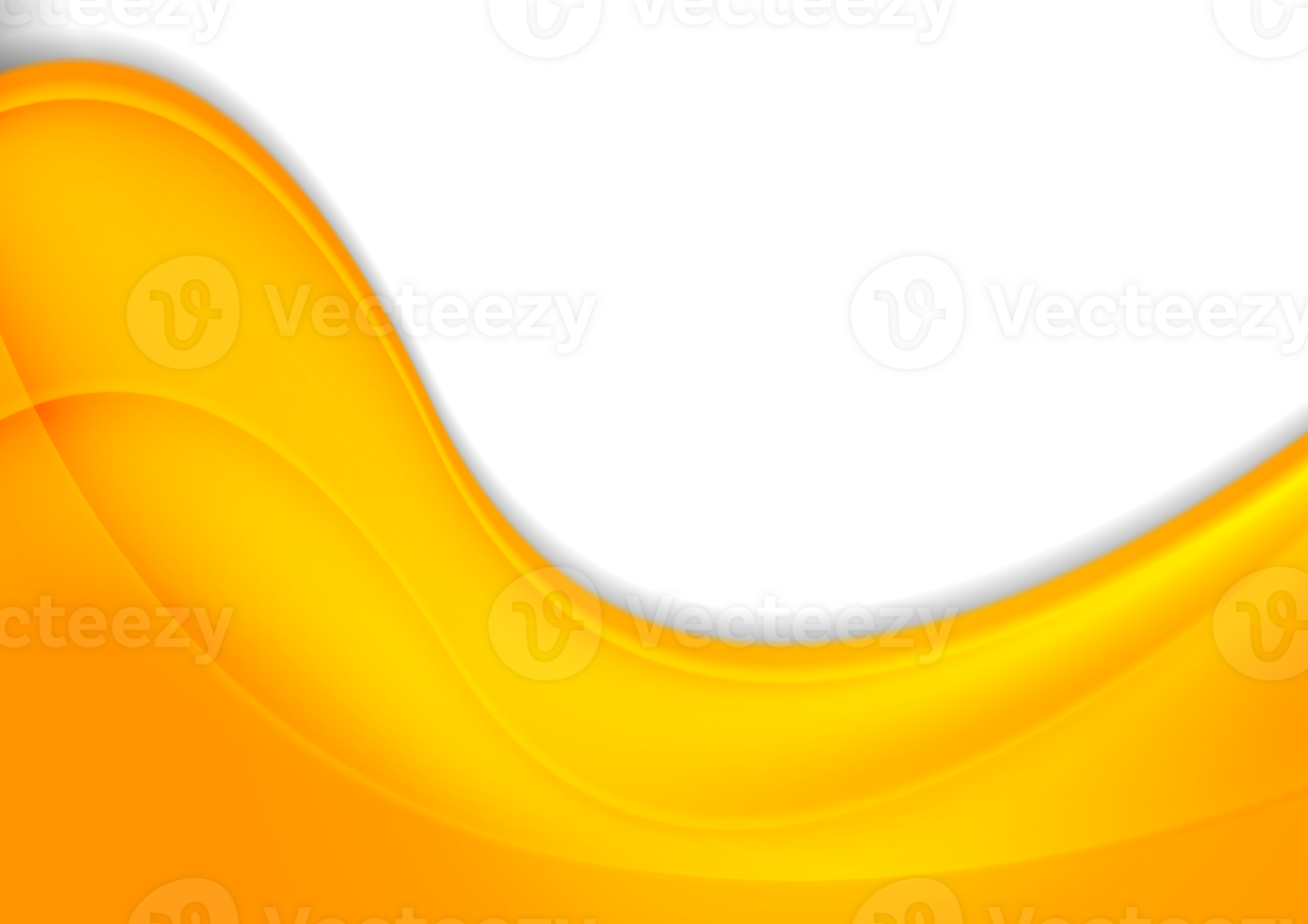 Abstract orange smooth waves background png