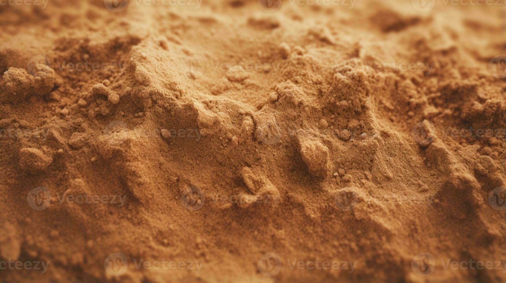 Top view of sandy beach. Background with copy space and visible sand texture Generative AI photo