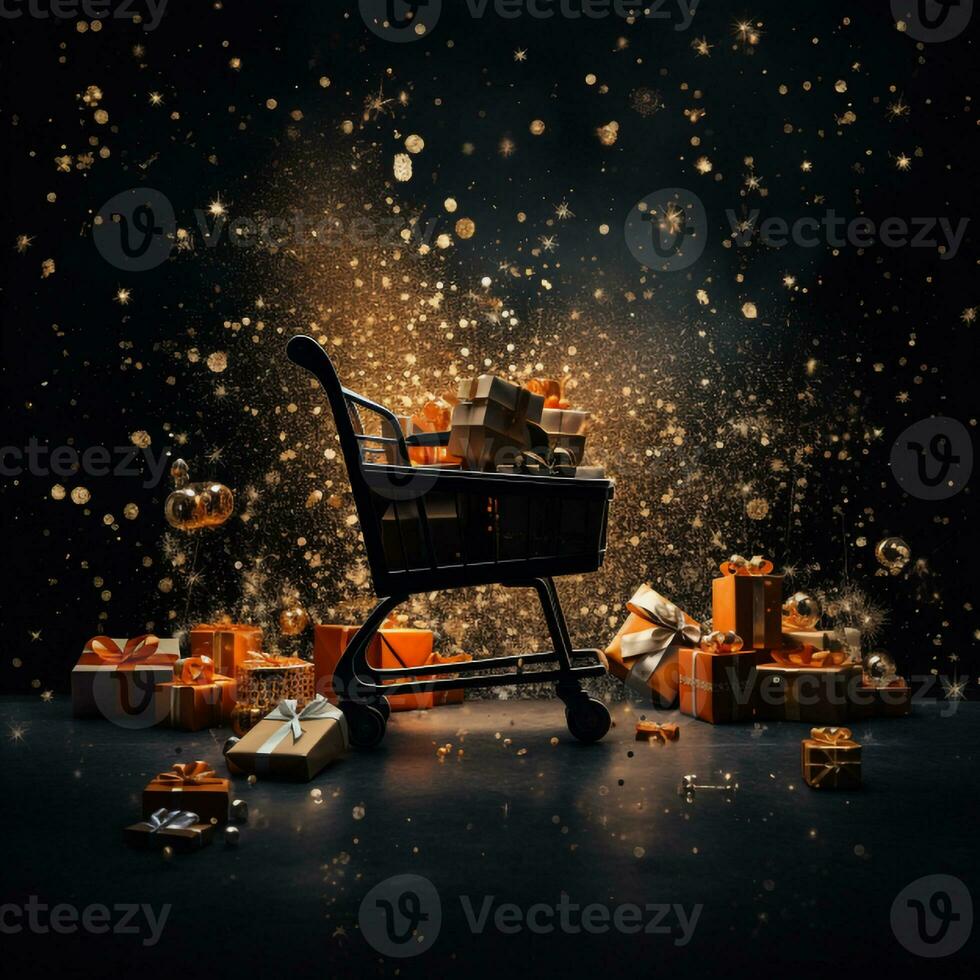 Black Friday Background Images Generative AI photo