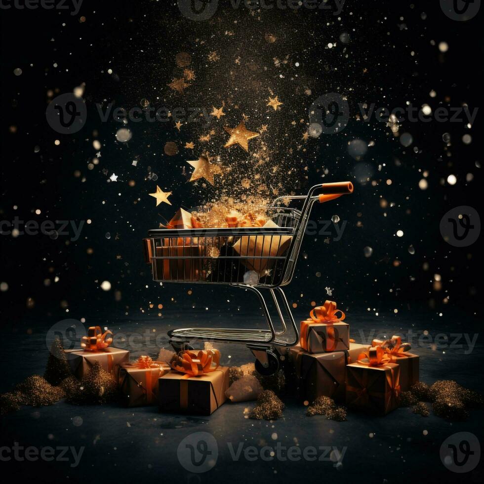 Black Friday Background Images Generative AI photo