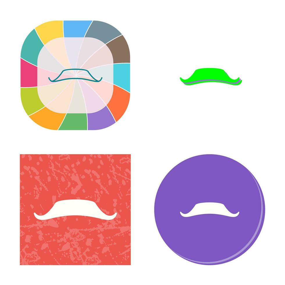 icono de vector de bigote