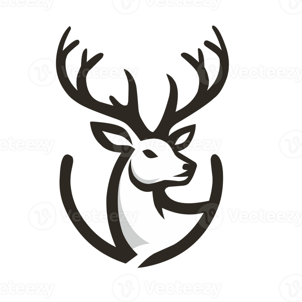 deer head logo png