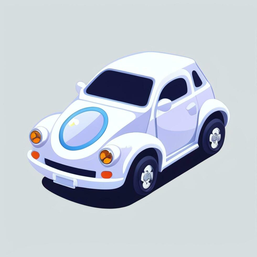 AI generated Toy Car Avatar Icon Clip Art Sticker Decoration Simple Background photo