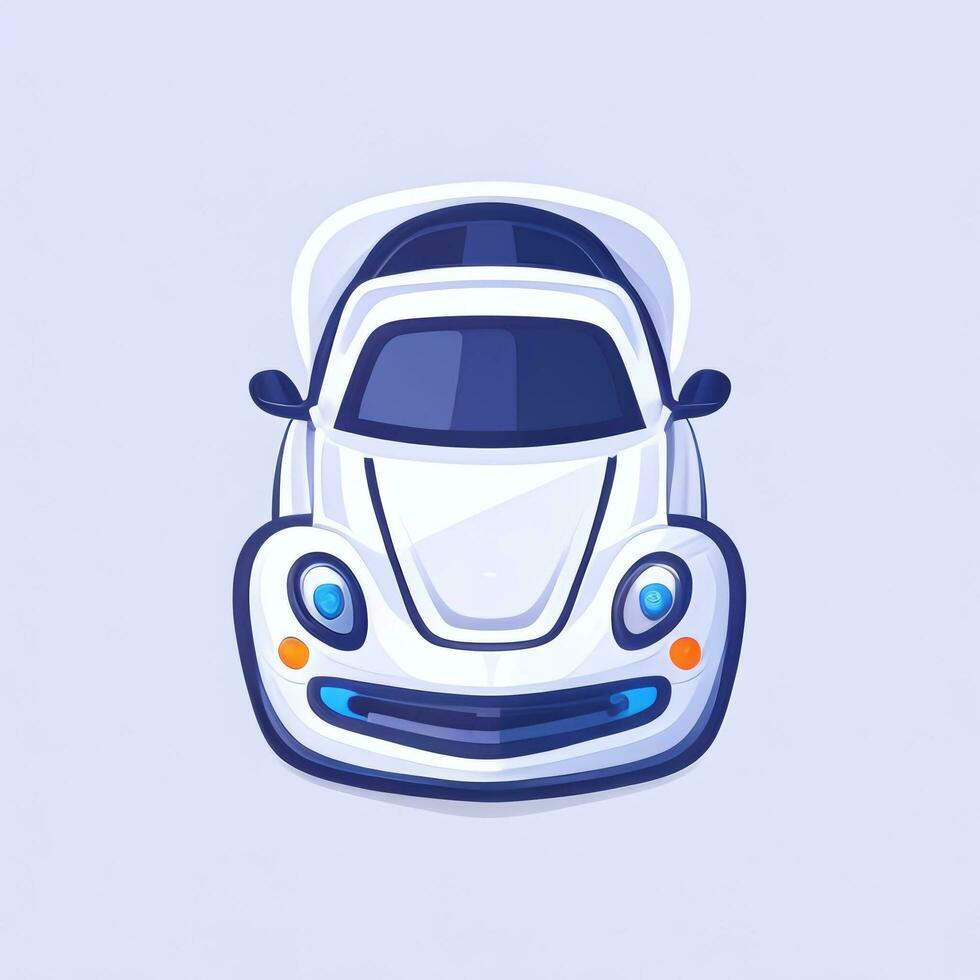 AI generated Toy Car Avatar Icon Clip Art Sticker Decoration Simple Background photo