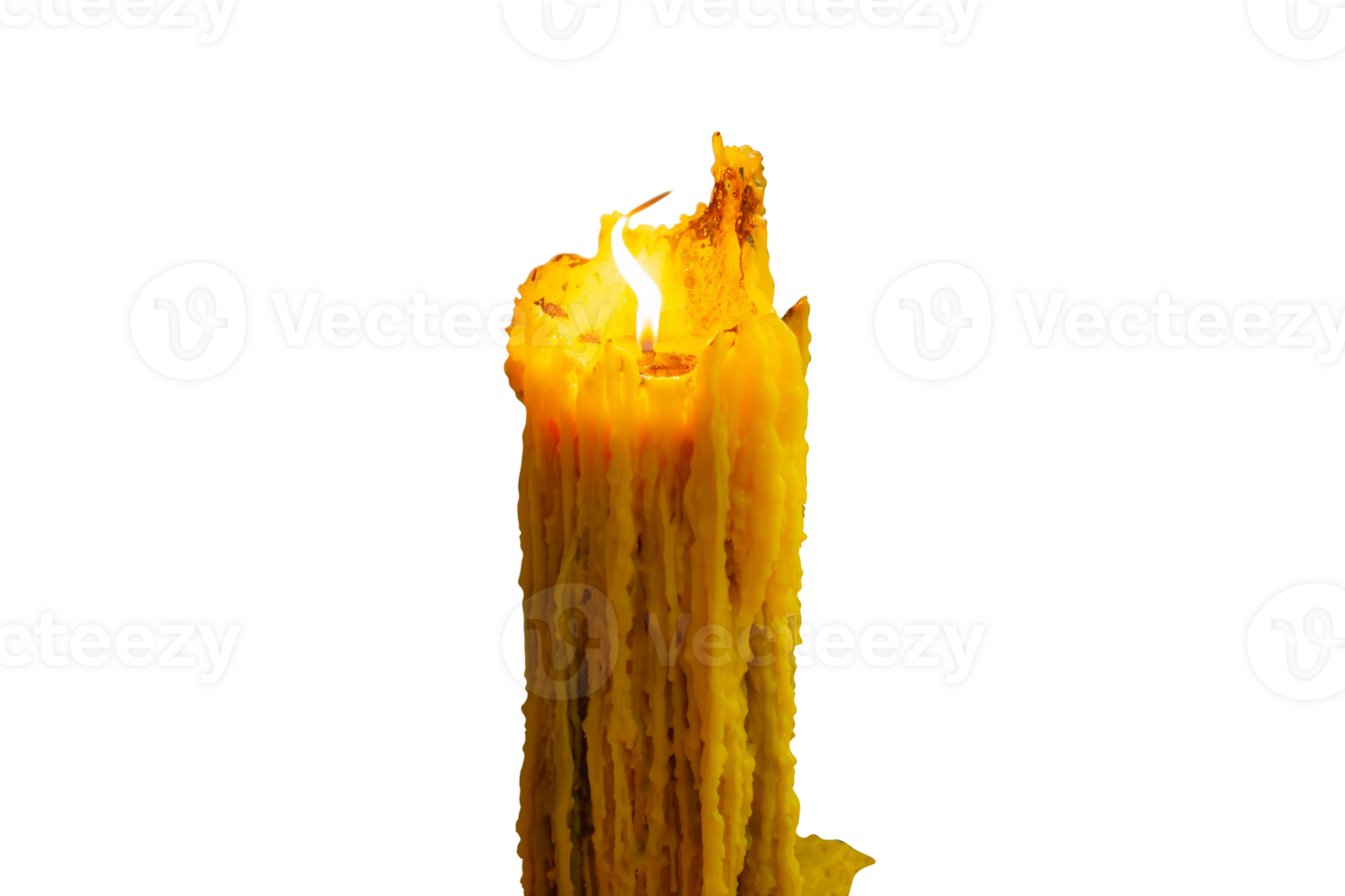 a yellow candle on a transparent background png