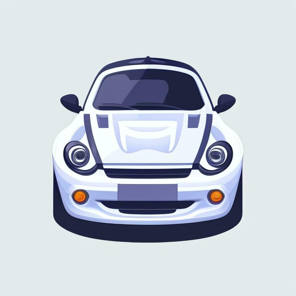 AI generated Toy Car Avatar Icon Clip Art Sticker Decoration Simple Background photo