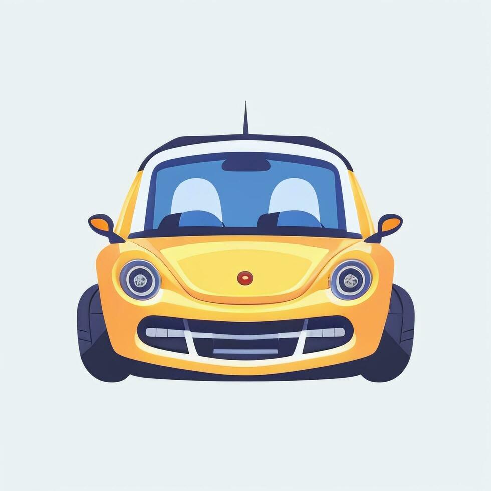 AI generated Toy Car Avatar Icon Clip Art Sticker Decoration Simple Background photo