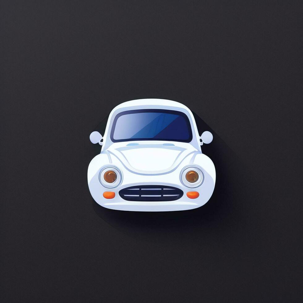 AI generated Toy Car Avatar Icon Clip Art Sticker Decoration Simple Background photo