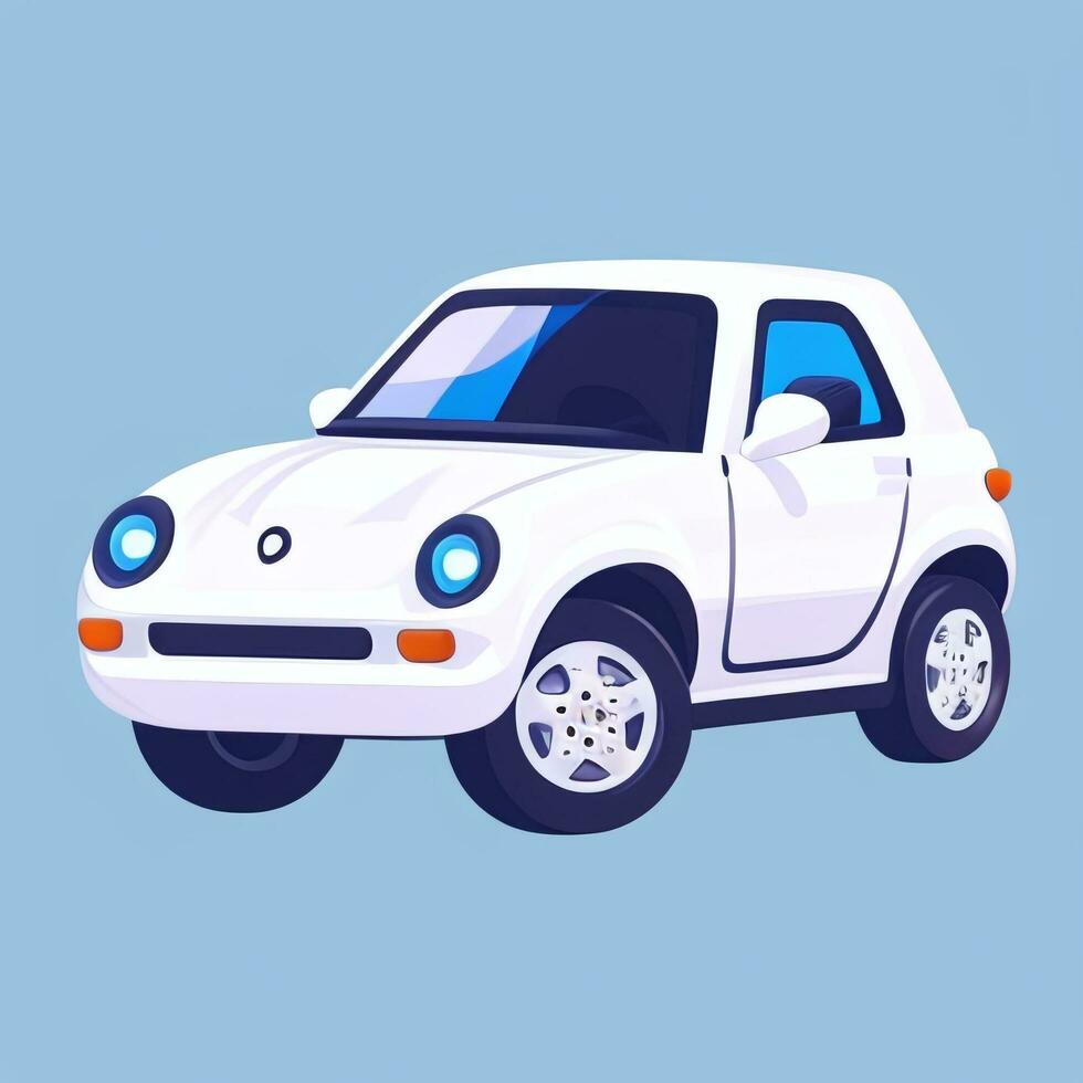 AI generated Toy Car Avatar Icon Clip Art Sticker Decoration Simple Background photo