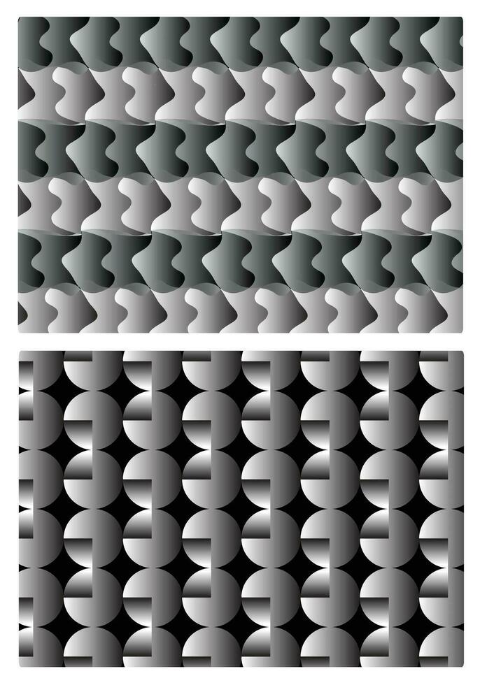 abstract geometric pattern, a set vector in black and white for background design.
