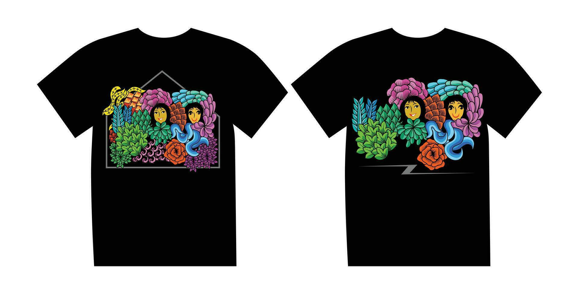 camiseta vector diseño para niños con oscuro antecedentes.