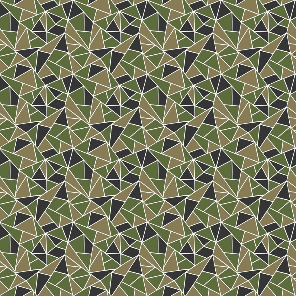 Triangles Seamless Camouflaged Wallpaper Background vector
