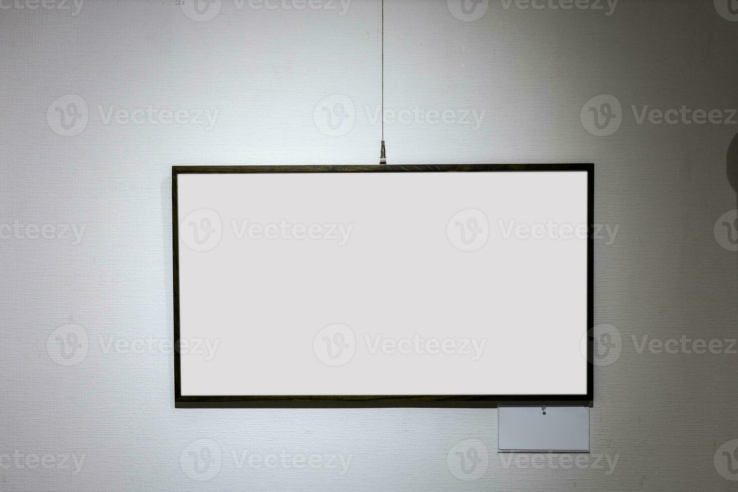 Mockup on the wall with space to insert your text for your purposes photo