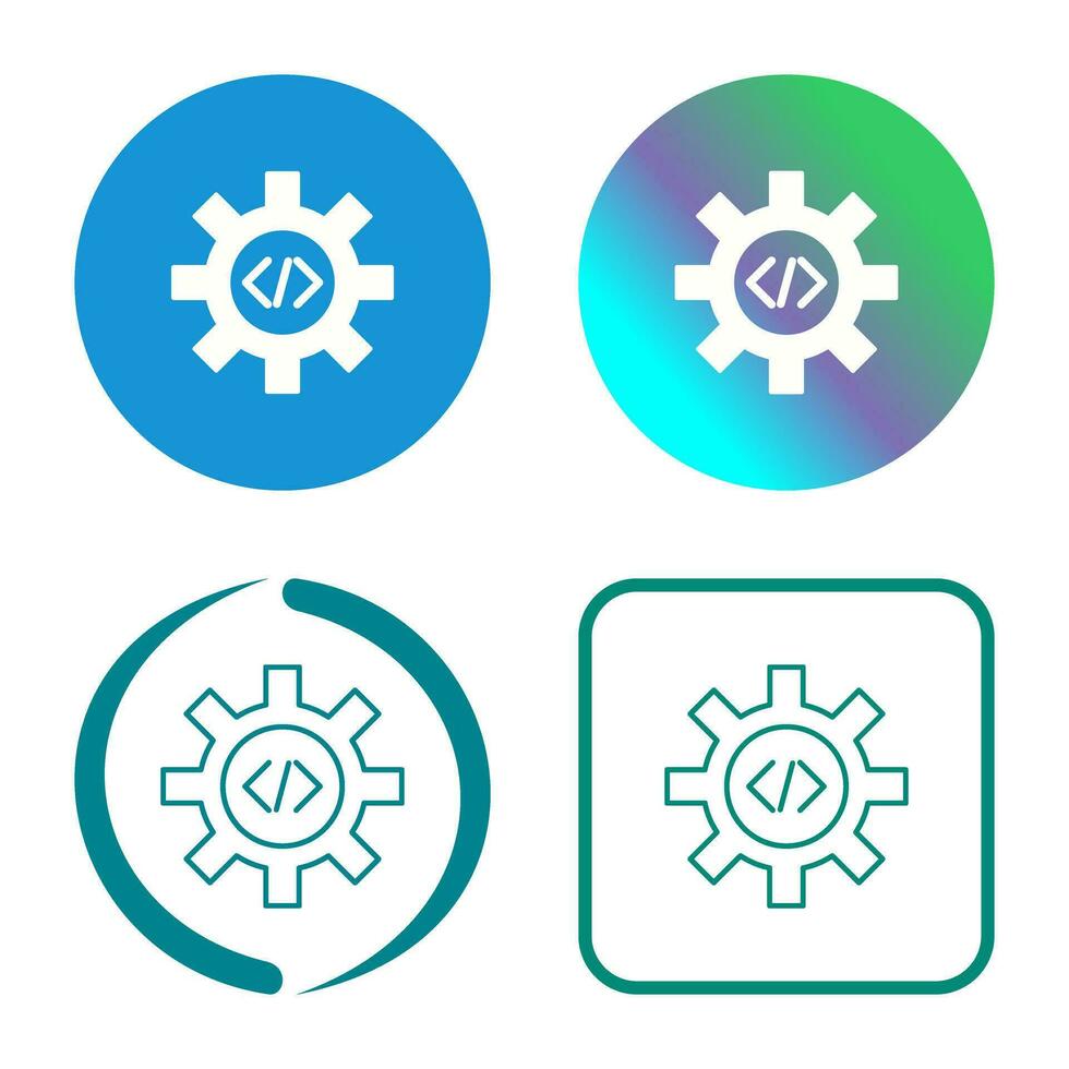 Unique Code Optimization Vector Icon