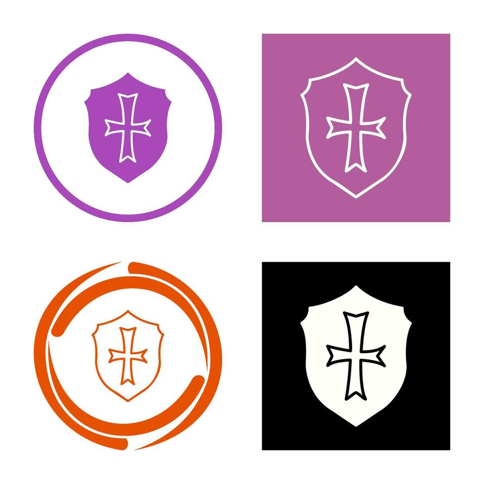 Unique Sheild Vector Icon