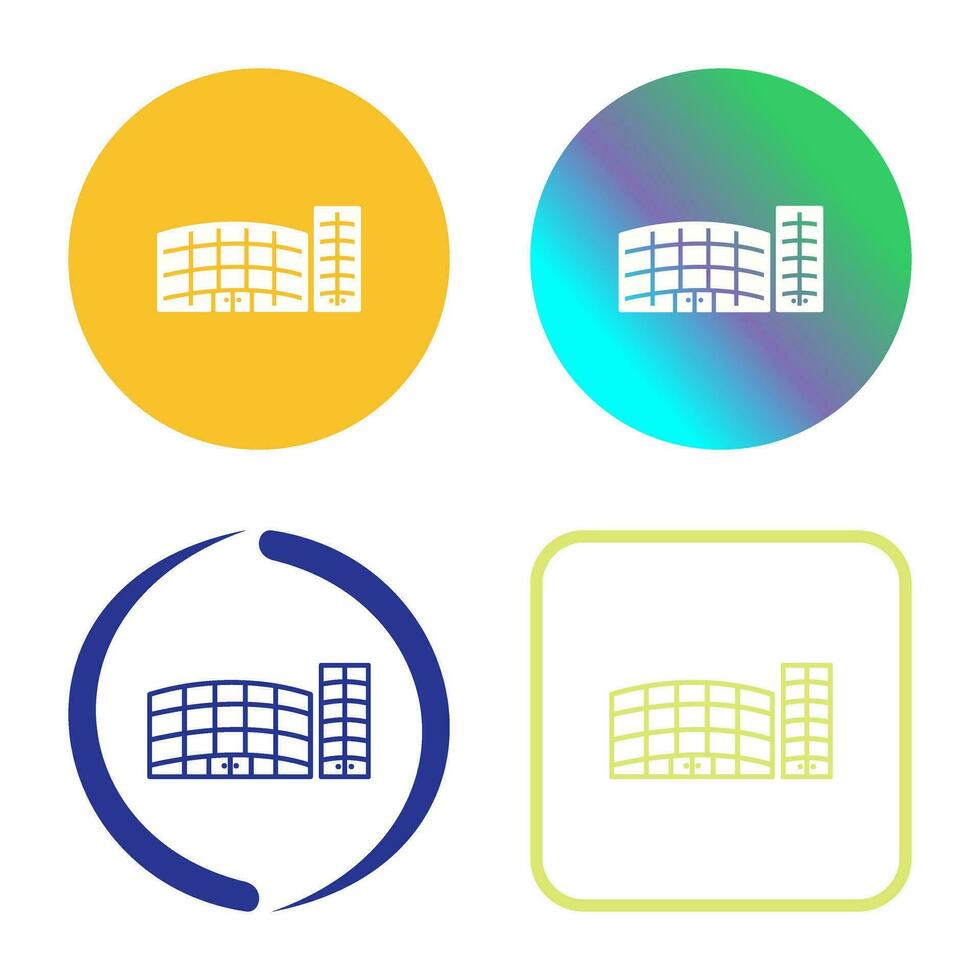 Unique Shopping Mall Vector Icon